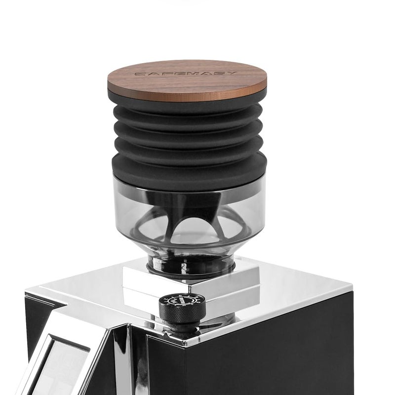 قمع جرعة واحدة متوافق مع مطحنة قهوة إسبريسو يوركا مينيون مع بيللو سيليكون لطرد بقايا حبوب القهوة