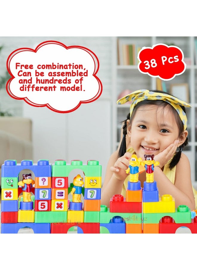 Zest 4 Toyz zest 4 toyz Toys Building Blocks 38 Pieces STEM Animal Blocks Brain Puzzle Game Early Learning Educational Toy Set for Kids (Mulitcolor)  - Image 2