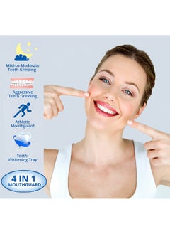 Glory Smile Mouth Guard for Nighttime Teeth Grinding Protection Moldable Comfortable Professional Teeth Tool for Teeth Clenching Bruxism and Whitening Tray and Sport Athletic Including 8 Guards in 2 Sizes  - Image 2