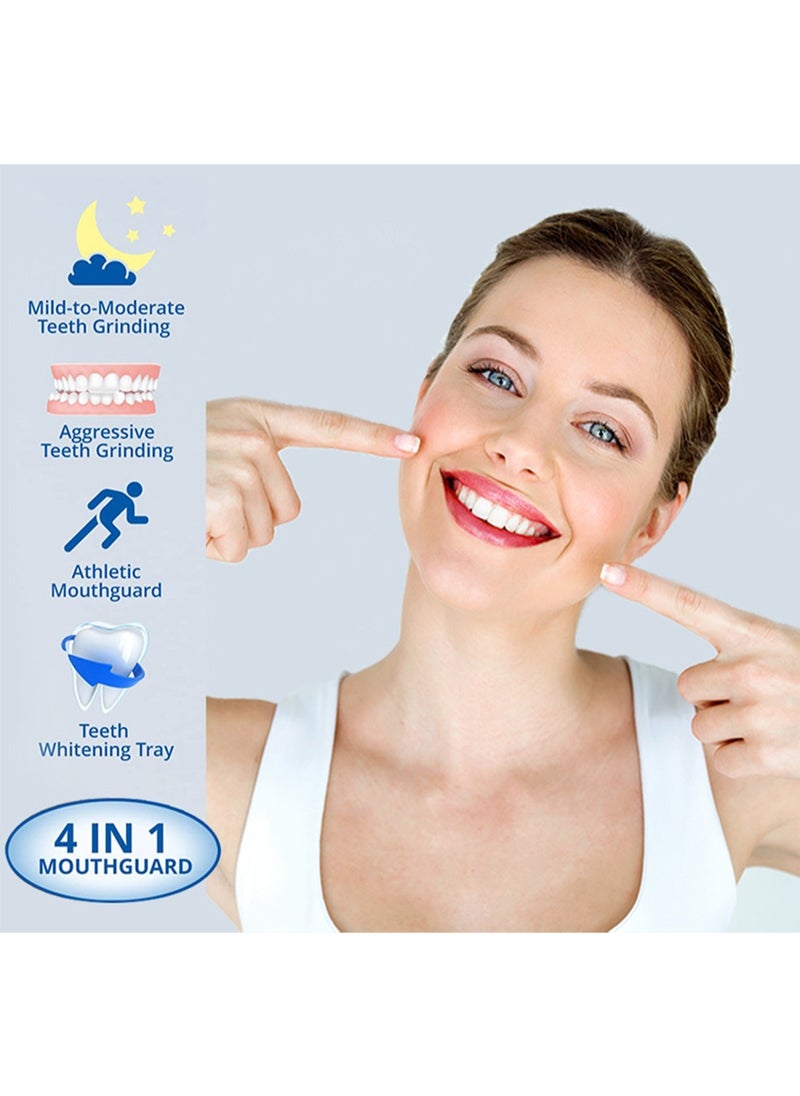 Glory Smile - Mouth Guard for Nighttime Teeth Grinding Protection Moldable Comfortable Professional Teeth Tool for Teeth Clenching Bruxism and Whitening Tray and Sport Athletic Including 8 Guards in 2 Sizes - Image 1