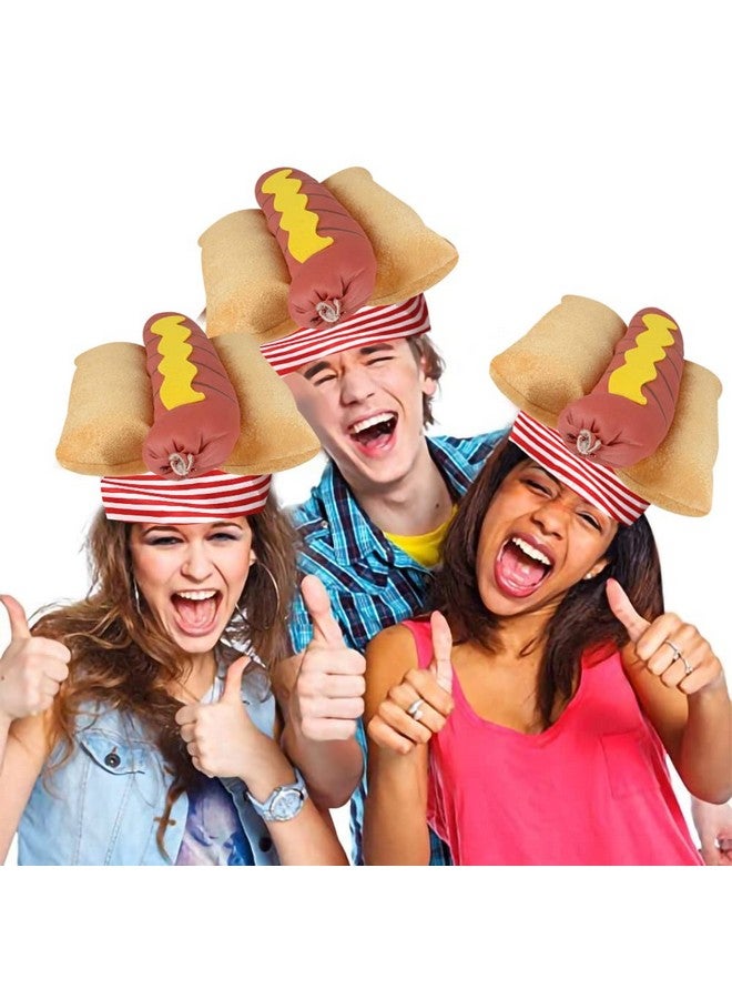 ArtCreativity Funny Hot Dog Hat, 1 Pc, Fun Fast Food Hotdog Hat, Soft Plush Costume Accessory Hat, Pizza Party Supplies Decorations, One Size Fits Most, Crazy Silly Hat For Halloween - Image 5