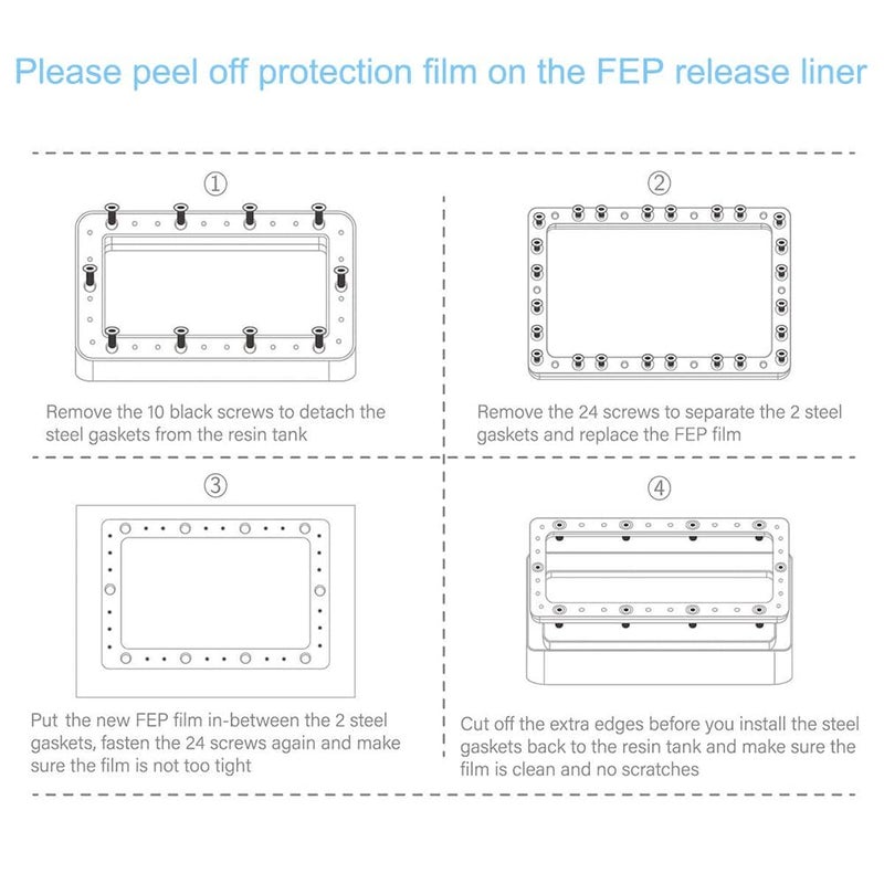 3idea 3 idea Imagine Create Print Mono X Resin VAT for 3D Resin Printer Accessories Parts - Image 4