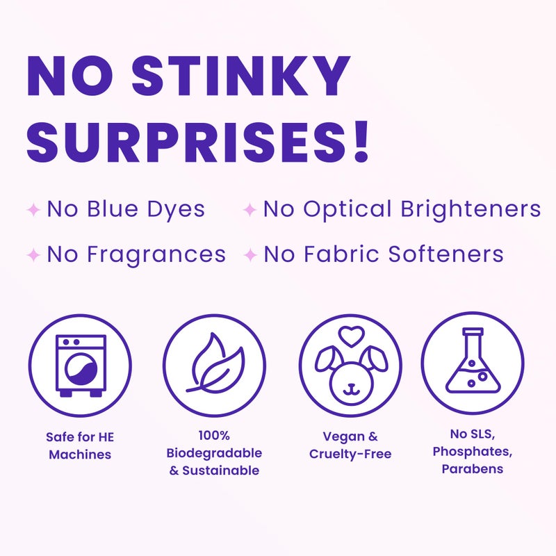 Lume Laundry Stink Eraser - Pretreat Spray & Laundry Brush - Eliminates Body Odor In Clothes - Odor Blasting Enzyme Blend - Makes Your Detergent Work Better - Free And Clear - 16 fluid ounces - Image 4