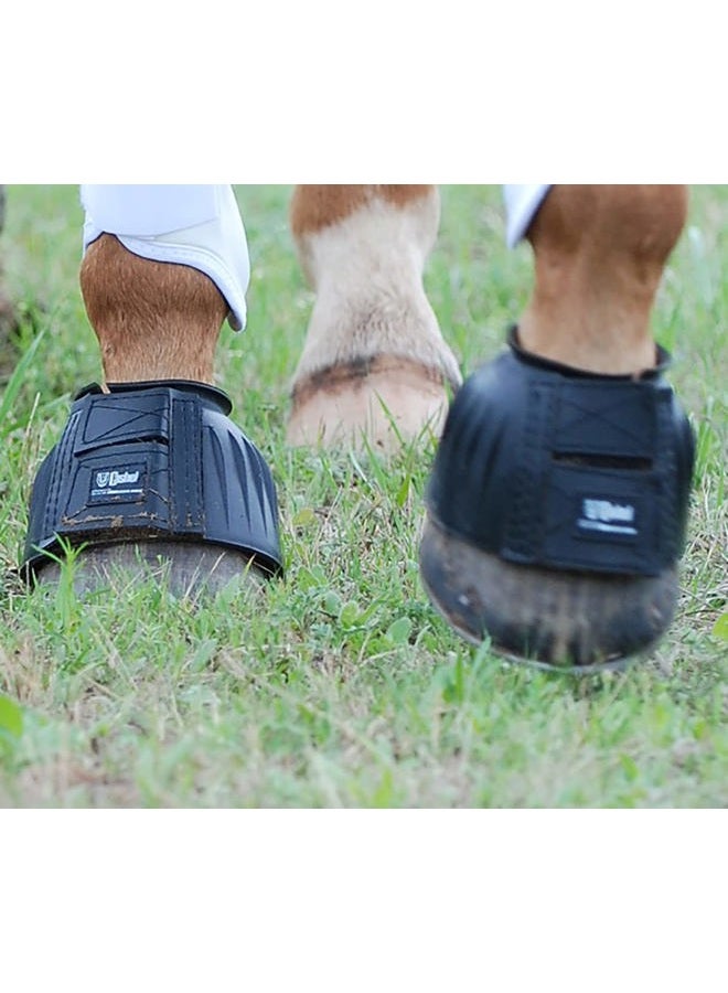 Cashel Company Rubber Horse Bell Boots L Black - Image 2