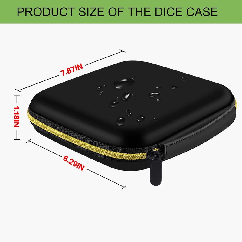 ALKOO Dice Storage Case, Dice Case Box Tray for DND Dice Set, for D&D Dungeons and Dragons 7-Die Polyhedral Dice, for RPG for MTG Role Playing Table Games, Display for D and D Accessories - Box Only - Image 3