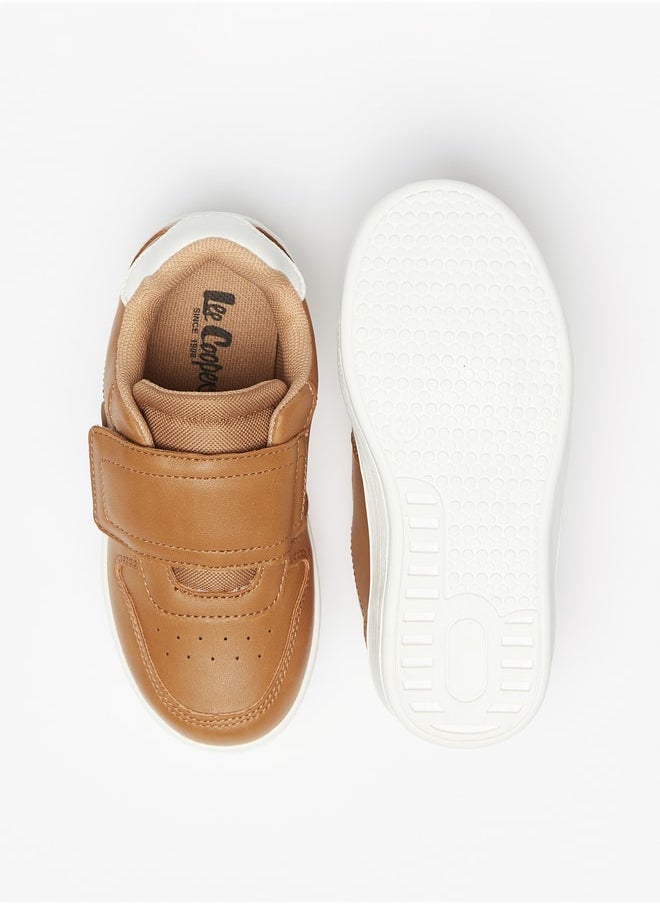Lee Cooper - Boys' Textured Casual Sneakers With Hook And Loop Closure - Image 1