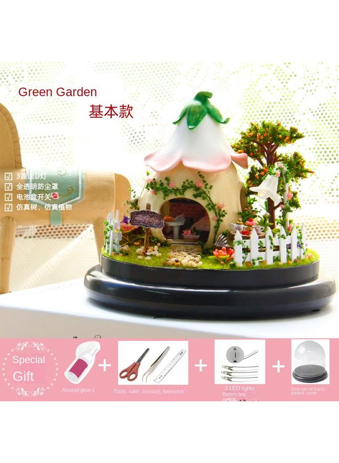 Wise House Diy Hut Handmade Three-dimensional Small House Rotating Music Model Toy Creative Female Birthday Gift - Image 1