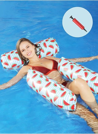4-in-1 Hammock Inflatable Pool Float, Watermelon Pattern Multi-Purpose Pool Hammock, Lounge Chair, Saddle, Drifter, Hammock Pool Chair, Portable Water Hammock - pzsku/ZEC41EE35E99344799BEAZ/45/_/1733558337/60c057c0-1016-48b0-9312-3969051b0016