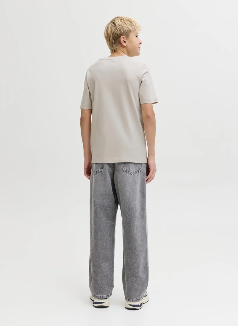 Jack & Jones Junior Kids Jjelogo Crew Neck T-Shirt