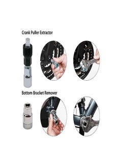 Goolsky Goolsky  Bike Repair Tool Kit 6 Pcs, Professional Bicycle Repair Tools for Mountain Bike with 3-in-1 Cassette Remover Wrench Chain Breaker Crank Puller Extractor Spoke Wrench Bottom Bracket Freewheel  - Image 2