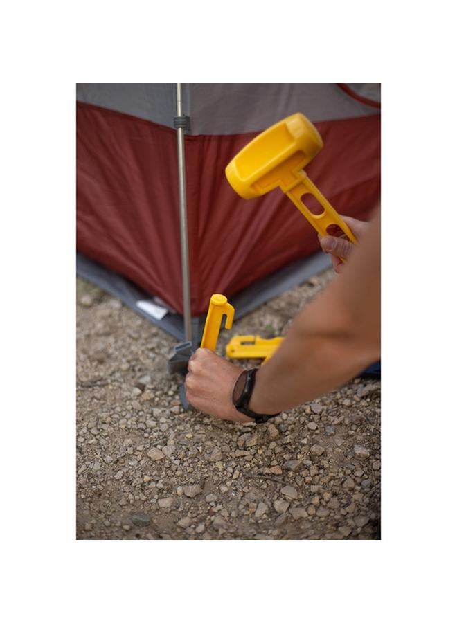 كوجلانس أوتاد خيمة متينة مقاومة للعوامل الجوية ومضادة للانزلاق باللون الأصفر مقاس 9 بوصات 2483 - Image 4