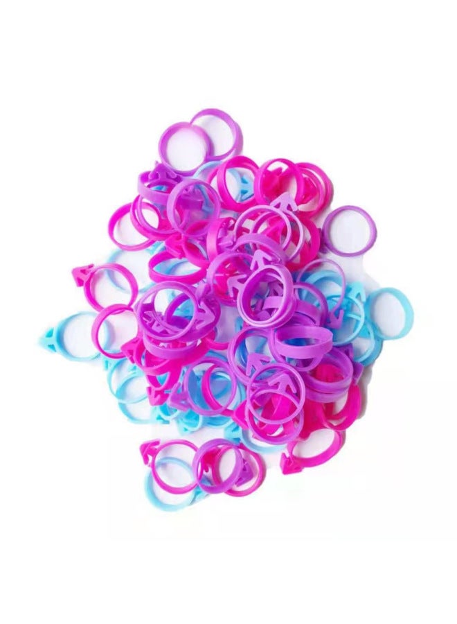 إسكدنيا Manufacturers Now Supply Decorating Bag Fixing Ring Decorating Bag Silicone Tie Sealing Ring Fixing Ring Binding Ring-Specifications:Purple Silicone Tie - Image 2