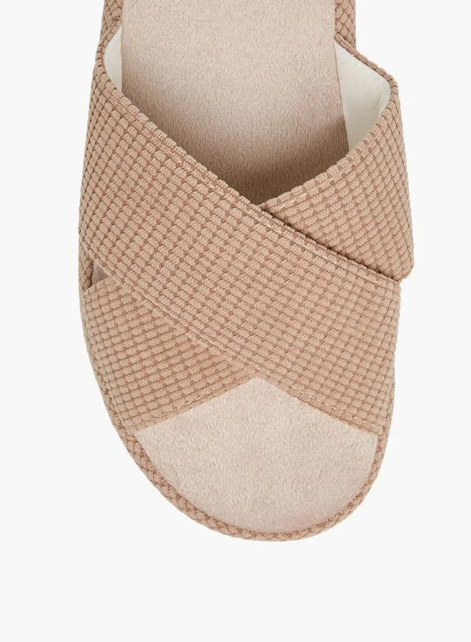 Le Confort Cross Strap Bedroom Slippers