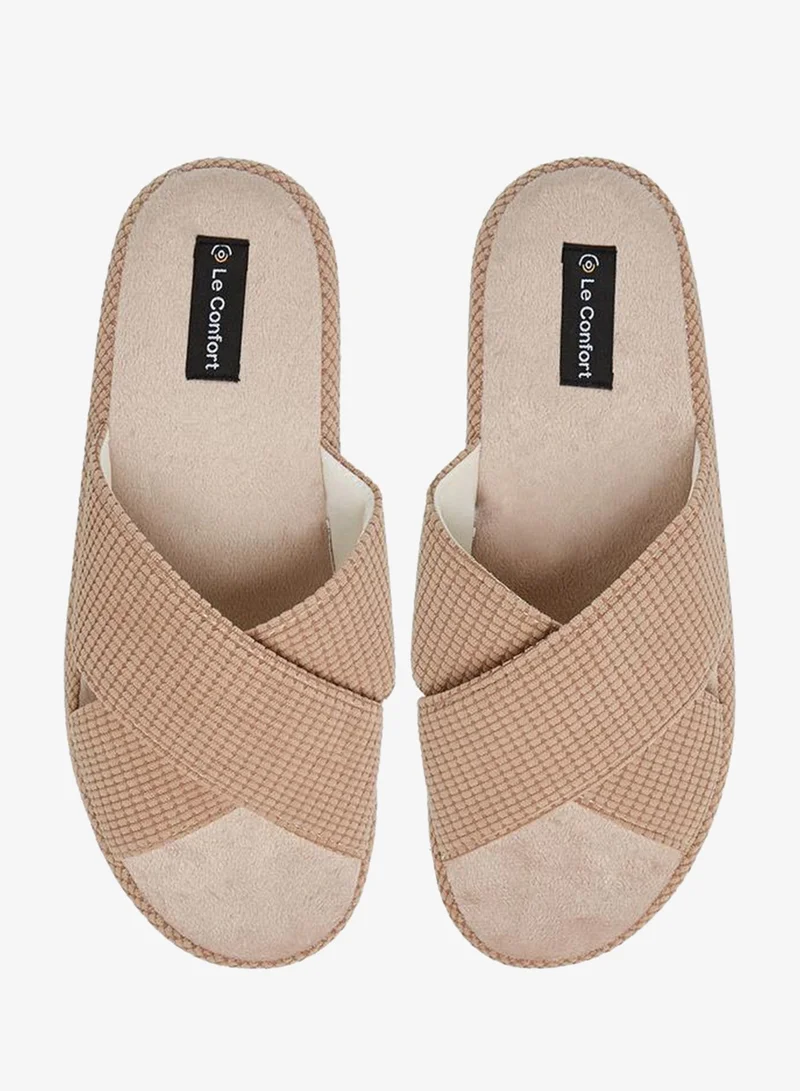 Le Confort Cross Strap Bedroom Slippers