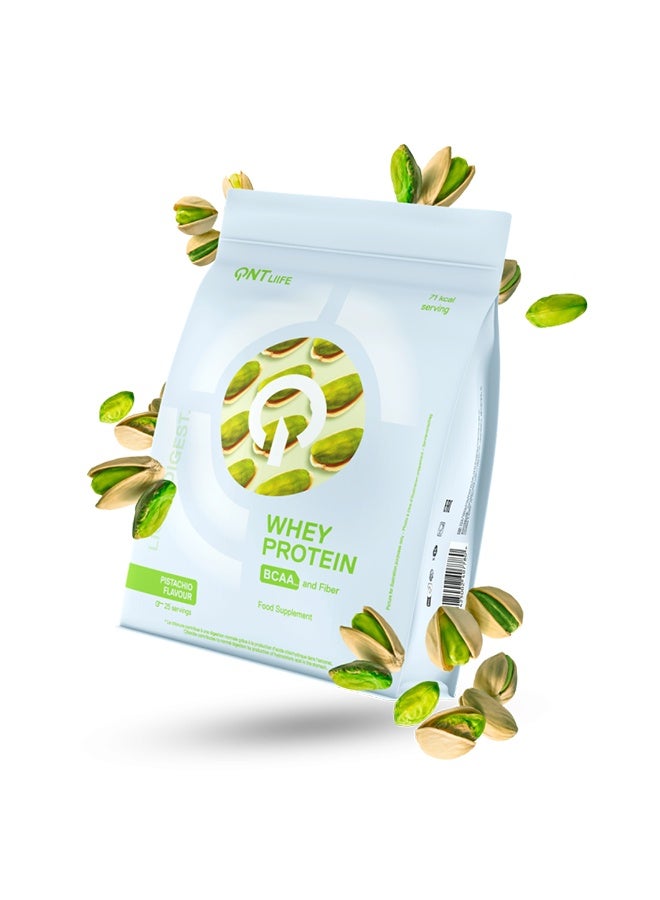 QNT Light Digest Whey Protein | 500g | Pistachio Flavour, 78% Protein, Low Sugar, High Fiber - Image 1