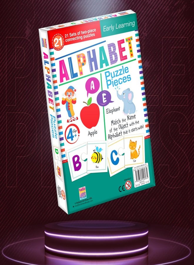 BRIJBASI Alphabet Learning Jigsaw Puzzle Connecting 2-Piece (Set of 21 pcs) for Kids, Childrens and Toddlers – Early Learning Educational Brain Booster with Fun and Engaging - Ages 4+ - Image 5