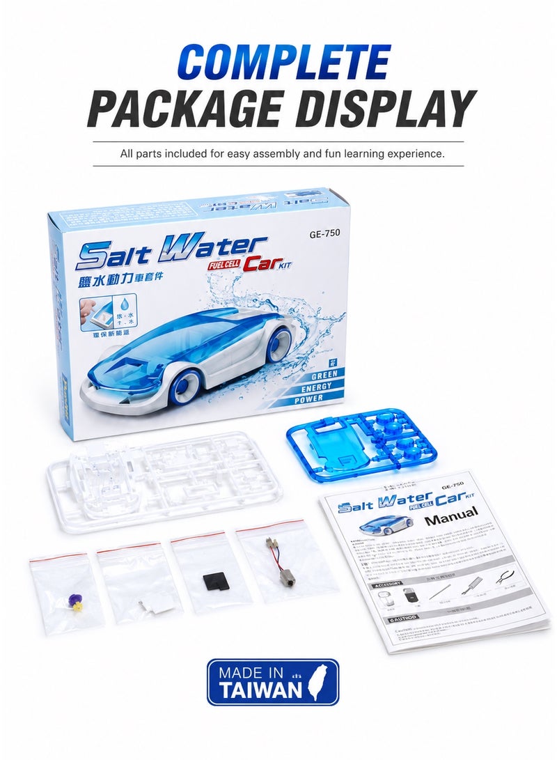 Pro'skit Pro’sKit GE-750 Salt Water Fuel Car Kit – DIY STEM Water Fuel Cell Car Assembly Toy for Kids (Battery-Free Clean Energy) - Image 5