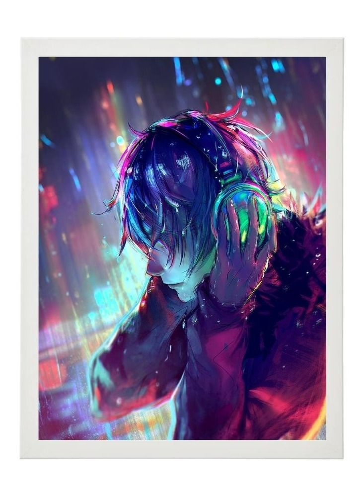 RKN Digital Wall Art Poster Frame Lost In Music 21X30 cm - Image 1