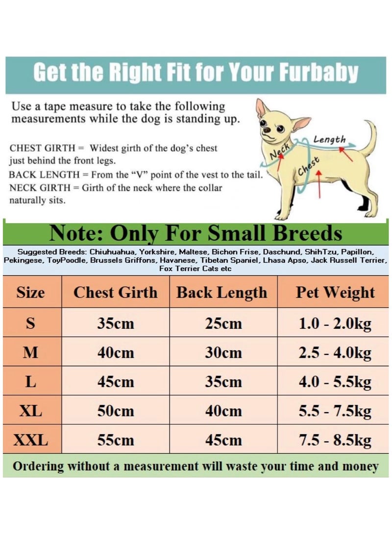 A.M Polycotton Small Dog Cat Girl Casual Dress Cute Bowknot Tutu Summer Dress Striped Dog Clothes for Small Dogs, Cat Pet Apparel Outfits - Image 3