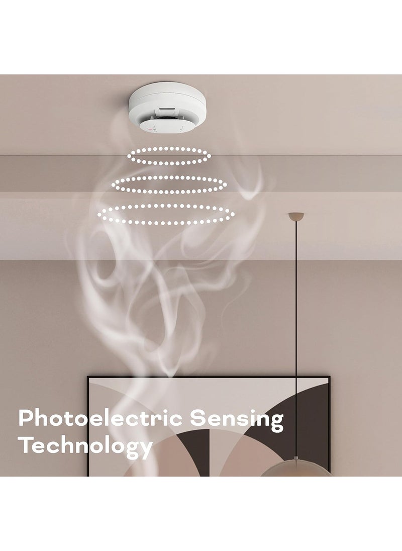 Kidde Kidde Hardwired Smoke  Carbon Monoxide Detector AA Battery Backup Interconnectable LED Warning Light Indicators 4 Pack  - Image 4