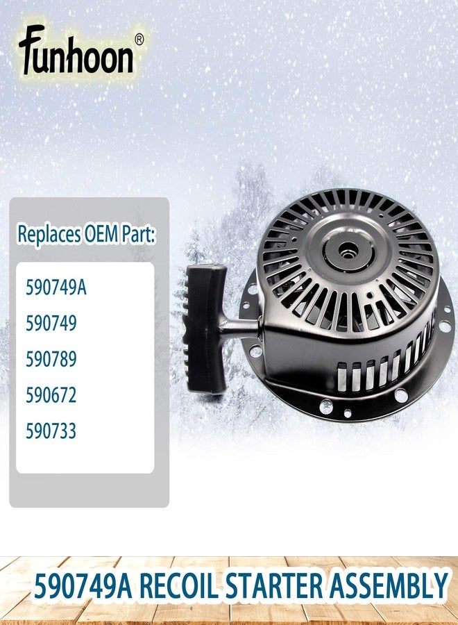 Funhoon 590749A Recoil Starter Assembly for Tecumseh HM100 LH358 Snow Blowers - Image 3