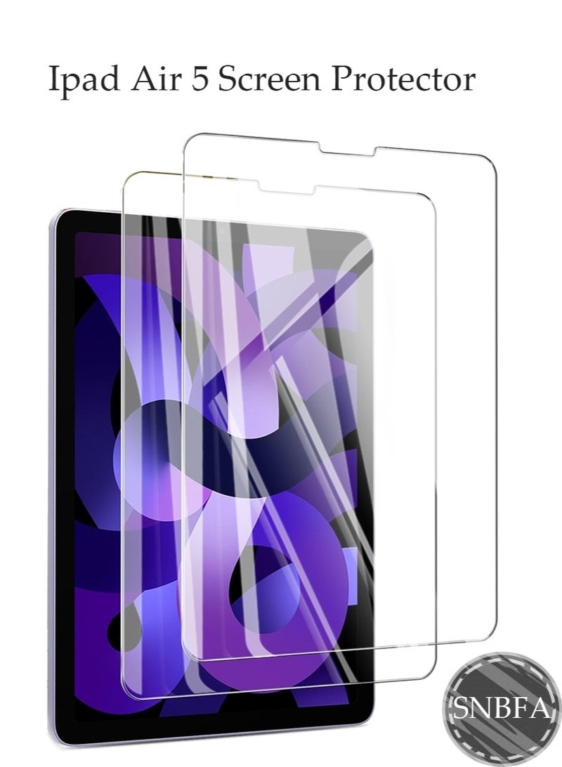 2 PCS iPad Air5 10.9 Inch Screen Protector , iPad Air5  (2022 Released) Tempered Glass Film 2.5D Edge HD Clarity Apple Pencil Compatible - Image 1