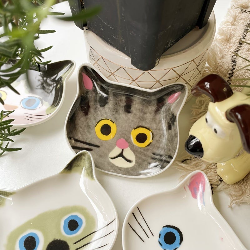 2pcs Cute Siamese Cat Rest Spoon With Paw Shape Stirring Spoon And Heterochromia White Cat Spoon Holder For Cat Lovers D - Image 5