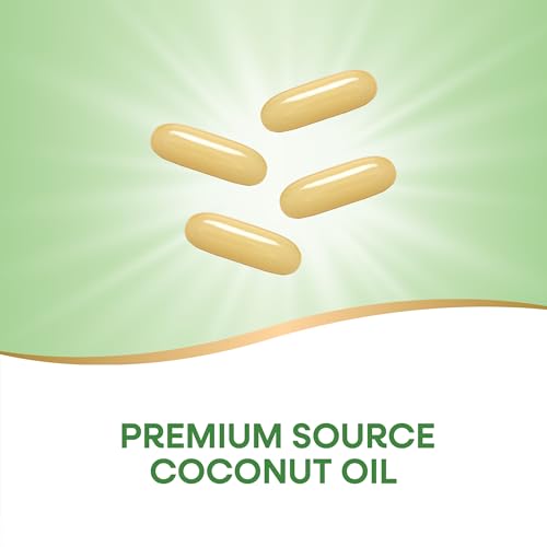 Nature's Way Coconut Oil, 62% MCTs(1), Hexane Free, 120 Softgels (Packaging May Vary) - Image 3