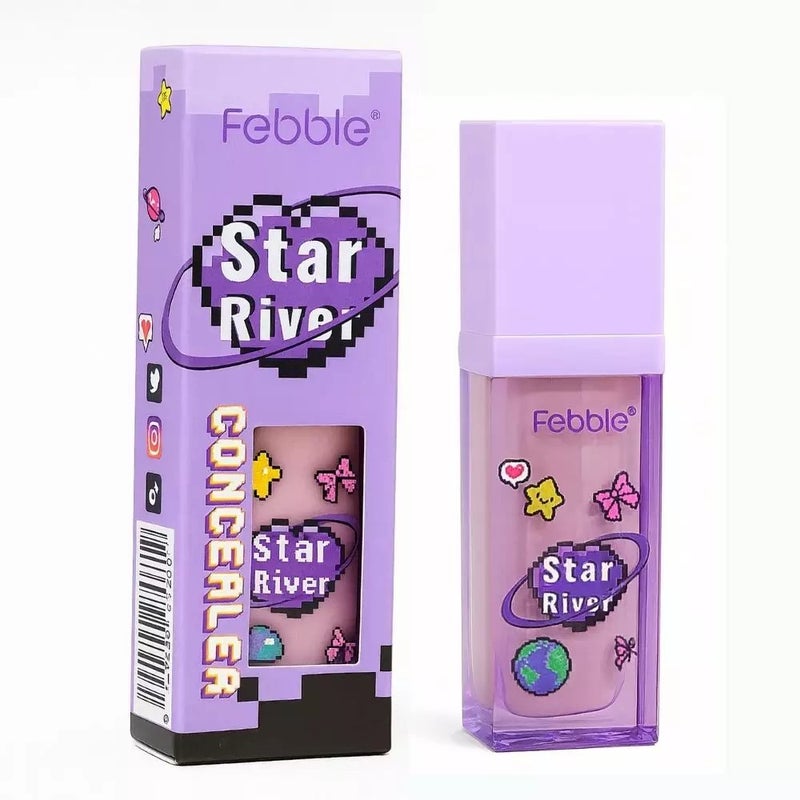 Febble Star River Waterproof And Full Coverage Concealer For Long Lasting And Matte Finish- 8.5gms