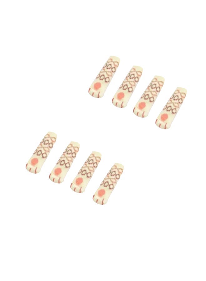 NIBEMINENT 8-Piece Thick Non-Slip Chair Foot Cover Multicolour