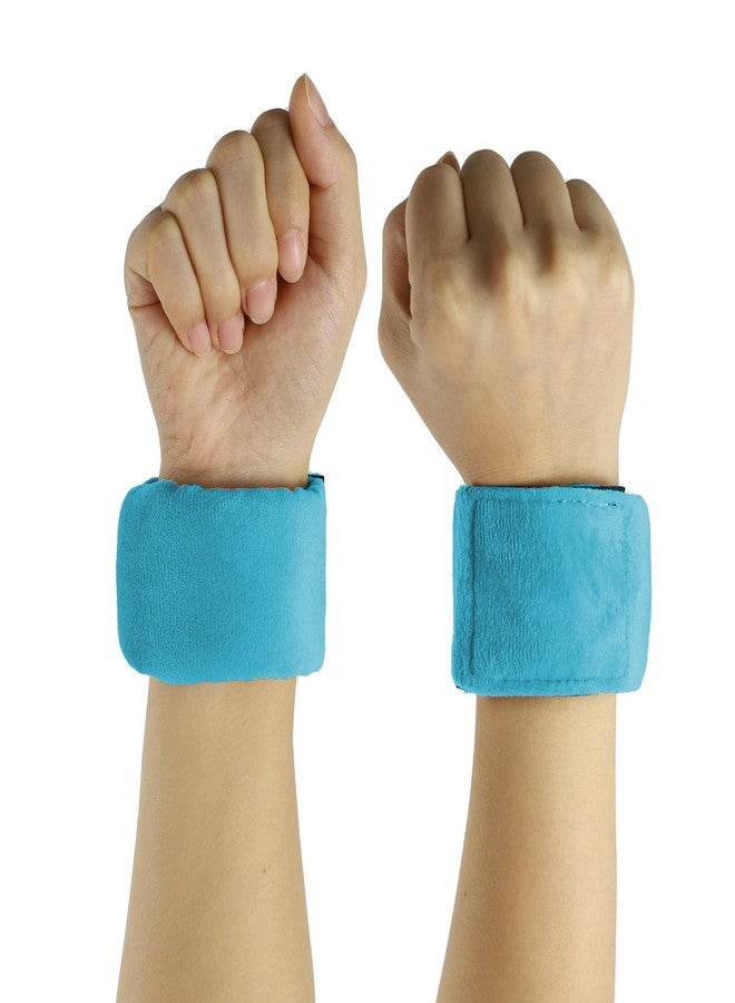 okmaba Sensory Weighted Bracelets Breathable Weighted Focus Bracelets (2 Pack) - Adjustable Sensory Wristbands for Enhanced Concentration & Comfort (Blue) - Image 1