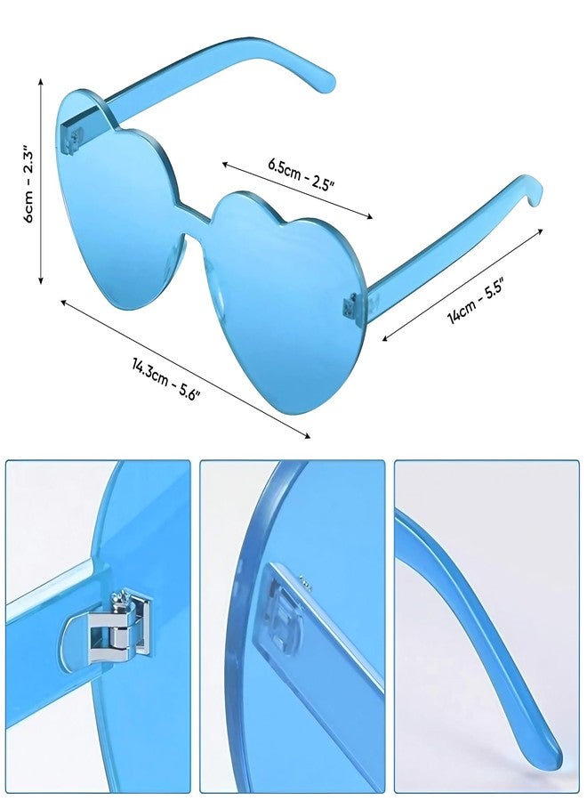 Funcredible Blue Cowboy Hat and Glasses - Blue Sparkly Holographic Cowboy Hat for Women - Cowgirl Costume Accessories - Space Cowgirl Costume - Image 4