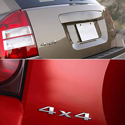 Dsycar شعار ديسيكار لتعديل السيارات 4 X 4 + ملصق شعار كروم ثلاثي الأبعاد لاسم ليبرتي شارة محدودة صندوق خلفي غطاء باب (فضي) - Image 3