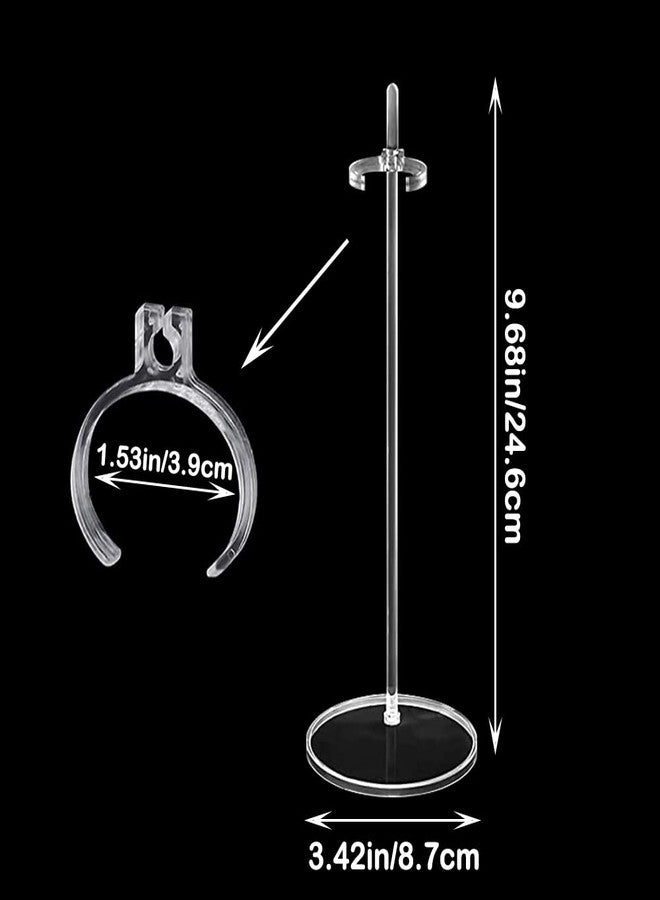 HMIEPRS 5PCS Acrylic Doll Stand Display Holder, Ideal Doll Display Stand Support with Adjustable Waist Clip for 11 to 13 Inch Tall Dolls - Image 2