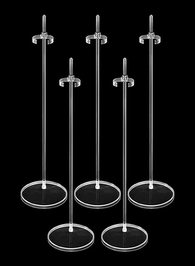 HMIEPRS 5PCS Acrylic Doll Stand Display Holder, Ideal Doll Display Stand Support with Adjustable Waist Clip for 11 to 13 Inch Tall Dolls - Image 1