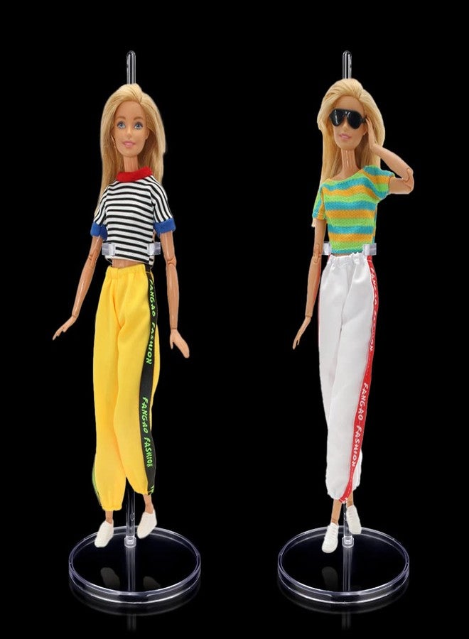 HMIEPRS 5PCS Acrylic Doll Stand Display Holder, Ideal Doll Display Stand Support with Adjustable Waist Clip for 11 to 13 Inch Tall Dolls - Image 5
