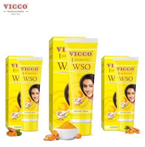 Vicco Turmeric WSO Vanishing Cream 70 Year Legacy of Ayurveda with Turmeric for Daily Skincare Lightweight Formula Vegan 100 Natural 282 oz 3 Pack - Image 3