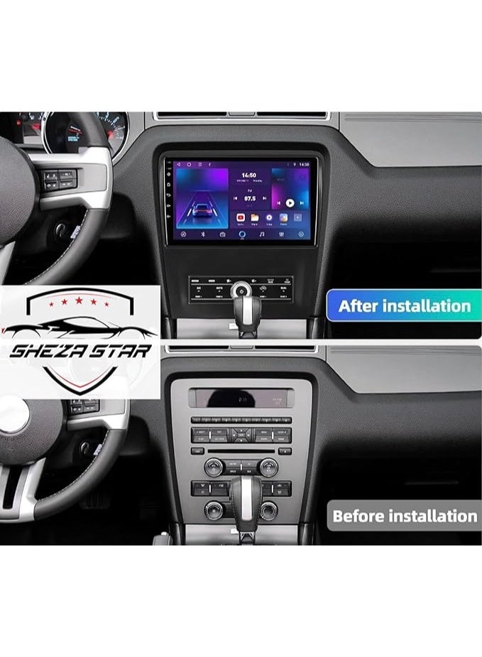 SHEZA STAR Android Car Stereo for Ford Mustang 2010-2014 2GB RAM 32GB ROM Support Carplay, M-Link Wi-Fi BT, Radio GPS, 10 Inch IPS Touch Screen with AHD Camera Included - Image 2