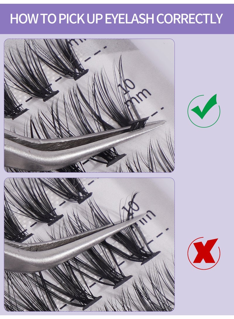 MAGEFY 220 clusters of false eyelashes, DIY eyelash extension and eye makeup kit, size 9-13mm. - Image 5