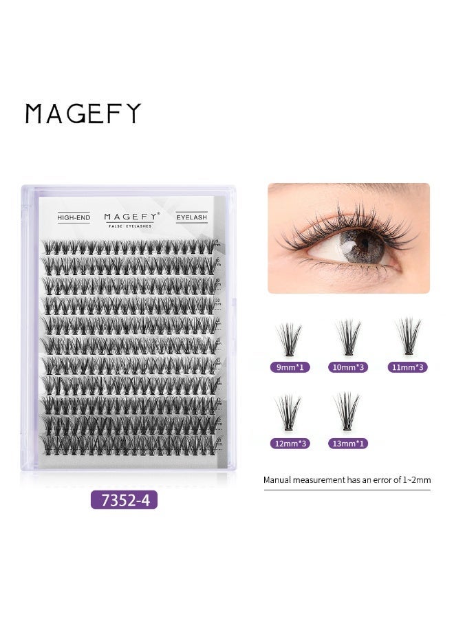 MAGEFY 220 مجموعة من الرموش الصناعية، مجموعة تمديد الرموش والمكياج للعيون، الحجم 9-13 مم. - Image 1