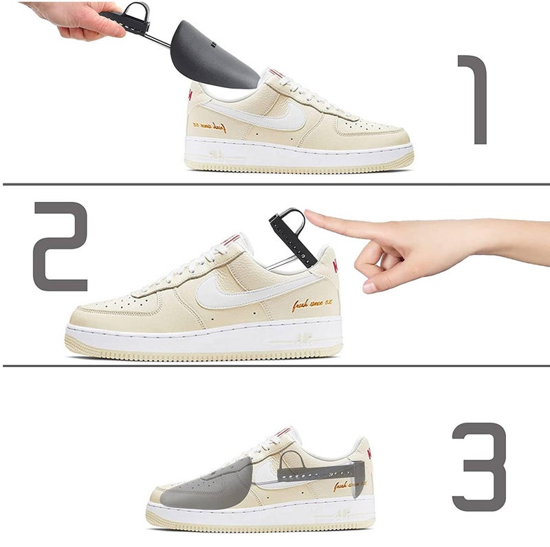 Lify Shoe Trees for Men/Shoe Stretcher, Adjustable Plastic Shoe shaper, Boot Holder Formal Shoes, Boots, Sneakers, Closed Toe Heels - Men's Black Plastic Shoe Trees Shaper - 5 Pair Set - Image 5