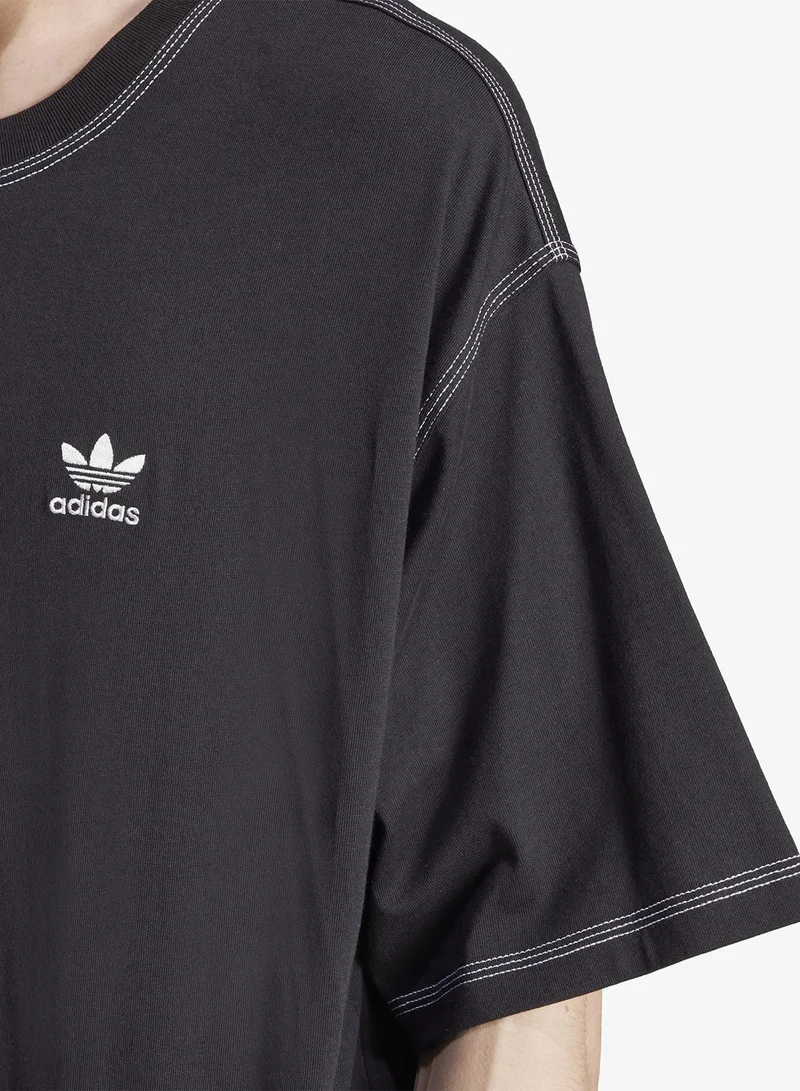 Adidas Originals BLACK Trefoil Essentials T-Shirt  | Best Price UAE