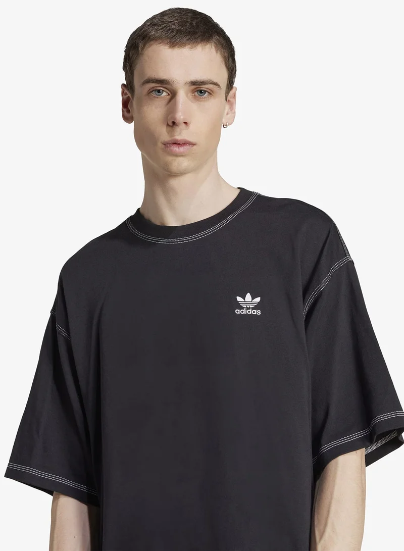 Adidas Originals BLACK Trefoil Essentials T-Shirt  | Best Price UAE
