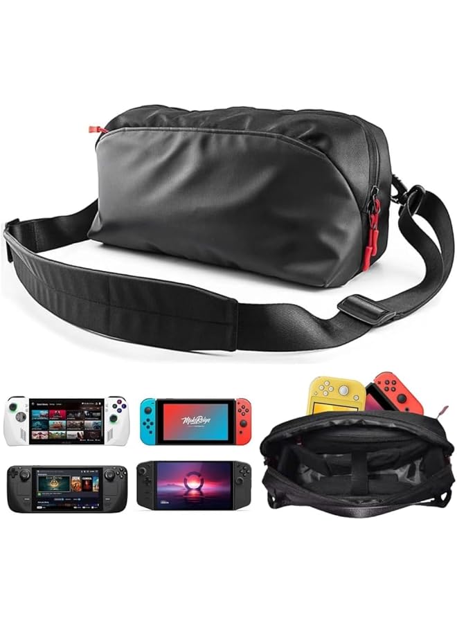 erorex Carrying Case Compatible with  Portal Remote Player/ Legion Go/Steam Deck/Steam Deck OLED/ROG Ally/Nintendo Switch, Portable Gamer Storage Travel Bag Fits for Handheld Console & Accessories - Image 1