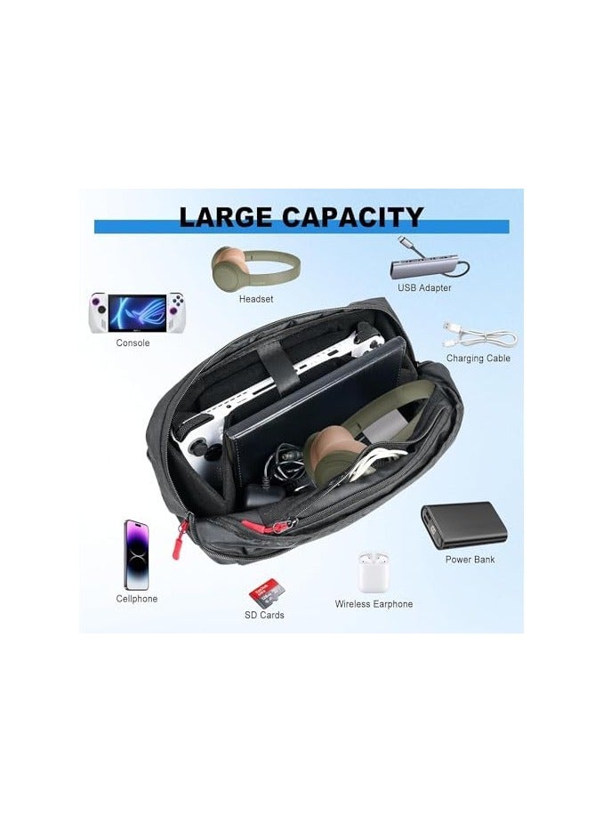erorex Carrying Case Compatible with  Portal Remote Player/ Legion Go/Steam Deck/Steam Deck OLED/ROG Ally/Nintendo Switch, Portable Gamer Storage Travel Bag Fits for Handheld Console & Accessories - Image 4