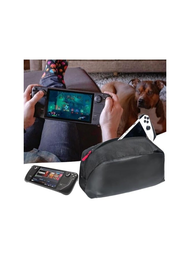 erorex Carrying Case Compatible with  Portal Remote Player/ Legion Go/Steam Deck/Steam Deck OLED/ROG Ally/Nintendo Switch, Portable Gamer Storage Travel Bag Fits for Handheld Console & Accessories - Image 5