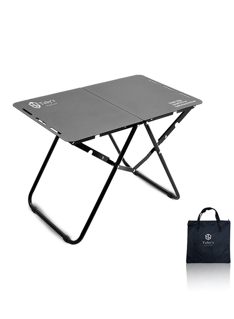 Toby's Tobys Lightweight Folding Compact Camping Table Aluminum Alloy Camping Table With Storage Bag, Ideal for Outdoor Use - Image 1