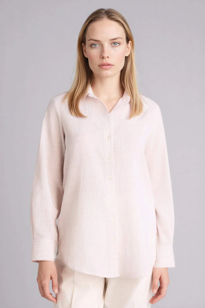 DeFacto Regular Fit Shirt Collar Long Sleeve Tunic