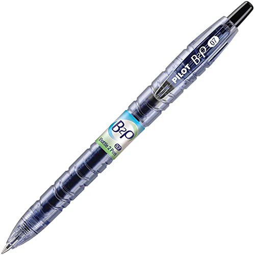 PilotBottle to Pen B2P Retractable Gel Pens, Fine Point, 0.7 mm, 89% Recycled, Translucent Barrel, Black Ink, Pack Of 12 - Image 3