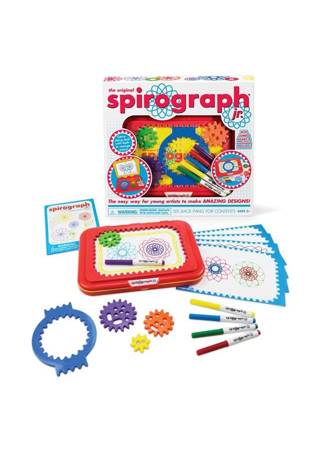 Spirograph Jr. — Jumbo Sized Gears Classic Retro Toy For Spiral Drawing Art Design Toy Kit for Smaller Hands — For Kids Ages 3 and Up - Image 1
